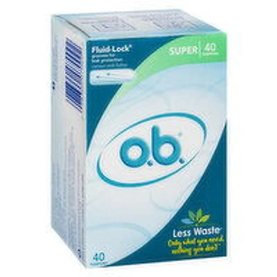 OB - O.B Super Tampons, 40 Each