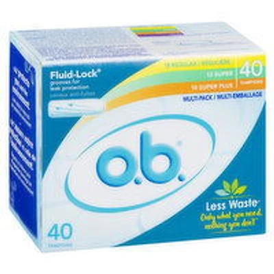 OB - O.B .Multi Pack Tampons, 40 Each