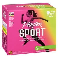 Playtex - Sport Tampons Unscented Super, 36 Each
