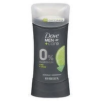 Dove - Men+Care Lime + Sage 0% Aluminum 48h Deodorant Stick, 74 Gram