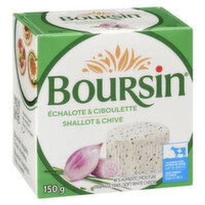 Boursin - Soft White Cheese, Shallot & Ciboulette, 150 Gram
