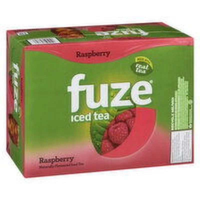Fuze - Iced Tea Raspberry, 341 mL Cans, 12 Each