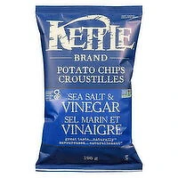 Kettle Brand - Sea Salt & Vinegar Potato Chips, 198 Gram