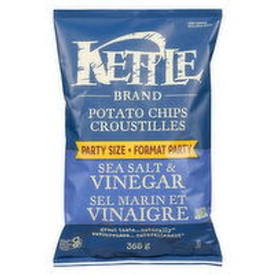 Kettle Brand - Salt & Vinegar Potato Chips, Party Size, 368 Gram
