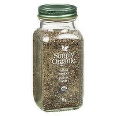 SIMPLY ORGANIC - Medium Black Pepper, 65 Gram