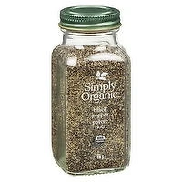 SIMPLY ORGANIC - Medium Black Pepper, 65 Gram