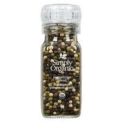 SIMPLY ORGANIC - Peppercorn Blend with Grinder, 85 Gram