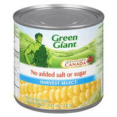 Green Giant - Whole Kernel Corn, No Salt Harvest Select, 341 Millilitre