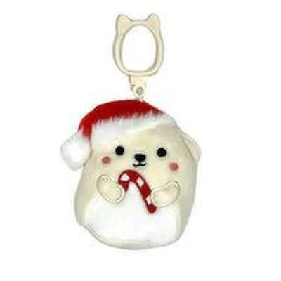 Squishmallows - 3.5In Clip Holiday Brooke Polar Bear, 1 Each