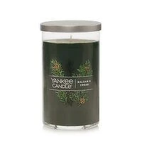 Yankee - Candle Pillar Balsam & Cedar, 14 Ounce