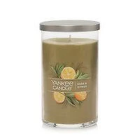 Yankee - Candle Pillar Sage & Citrus, 14 Ounce