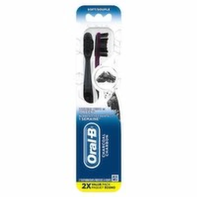 Crest - Charcoal-Infused Manual Toothbrush, 2 Each