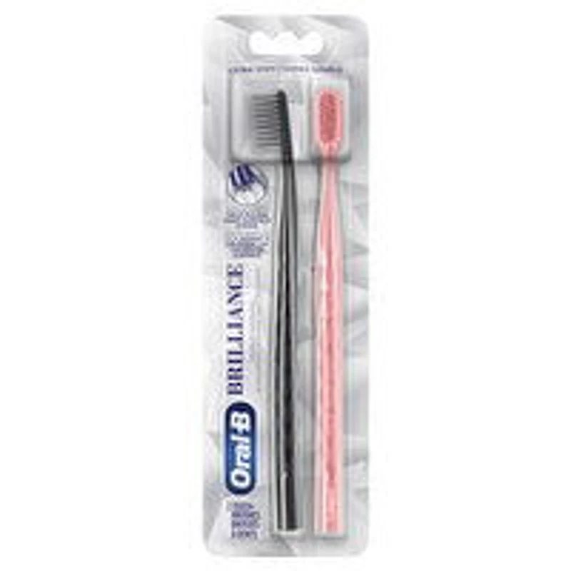 Oral-B - Brilliance Toothbrush Extra Soft, 2 Pack, 1 Each
