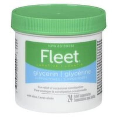 Fleet - Adult Glycerin Suppositories, 24 Each