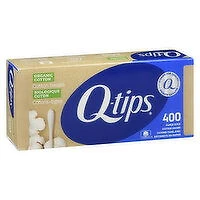 Q tips - Organic Cotton Swabs, 400 Each