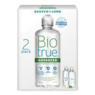 Bausch & Lomb - Biotrue Advanced MPS Twin Pack, 300 Millilitre