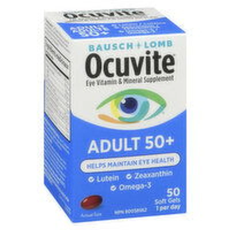 Bausch & Lomb - Ocuvite Eye Vitamin & Mineral Supplement Adult 50+, 50 Each