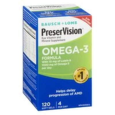 Bausch & Lomb - B&L Preservision Omega 120 Count, 120 Each