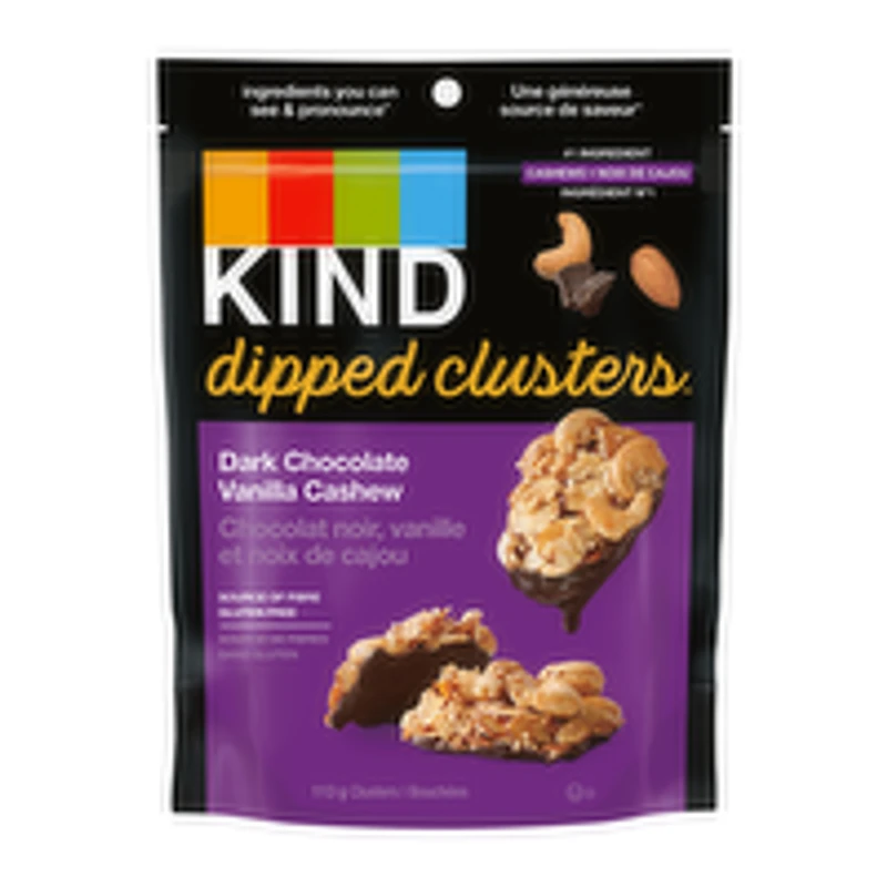 Kind - Dark Chocolate Vanilla Cashew Clusters, 113 Gram