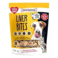 Chewmasters - Dog Treats, Liver Bites, 454 Gram