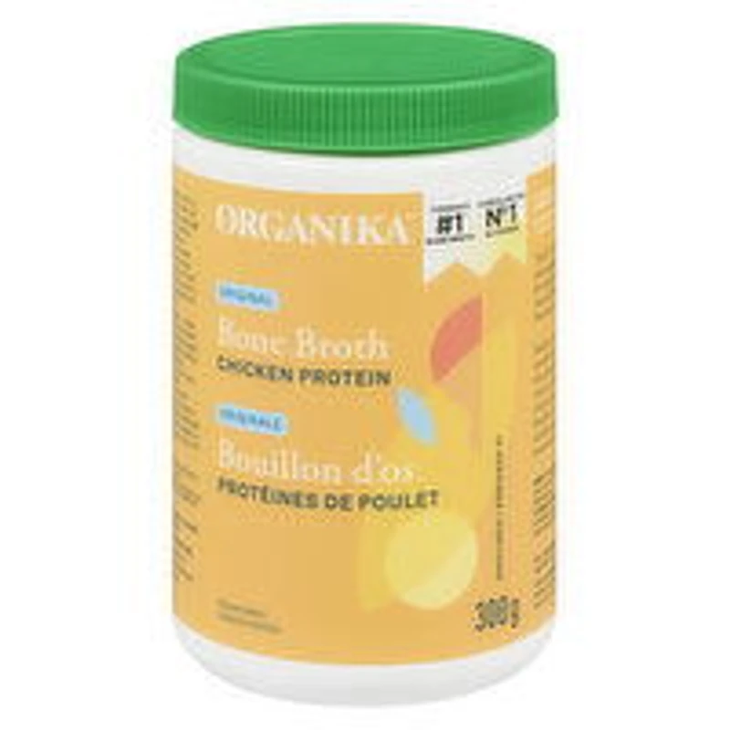 Organika - Bone Broth Chicken Protein Powder Original, 300 Gram