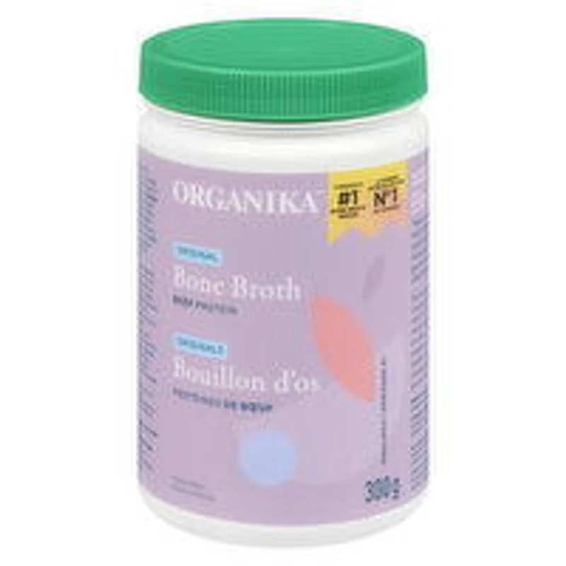 Organika - Original Bone Broth Beef Protein Powder, 300 Gram