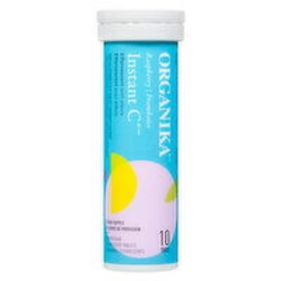 Organika - Instant C Effervescent Raspberry, 10 Each