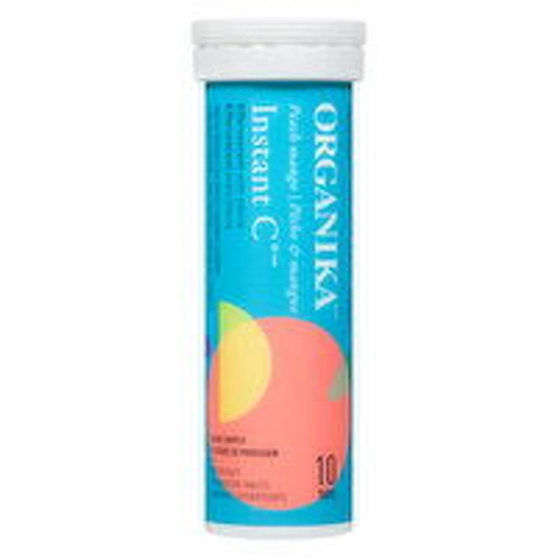 Organika - Instant C Effervescent Peach Mango, 10 Each