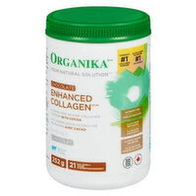 Organika - Enhanced Collagen, Chocolate, 252 Gram