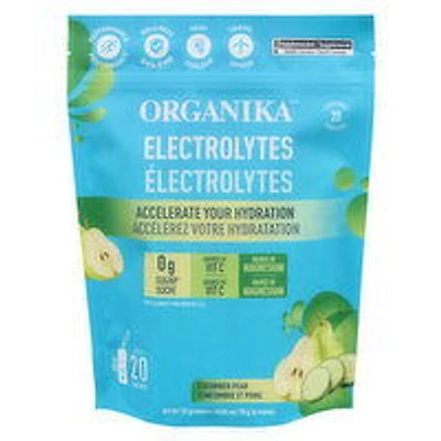 Organika - Electrolytes Powder Sachets, Cucumber Pear, 20 Each