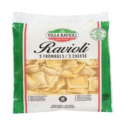 VILLA RAVIOLI - 3 Cheese Ravioli, 400 Gram