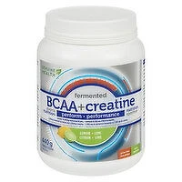 GENUINE HEALTH - BCAA + Creatine Perform Powder, Lemon Lime, 440 Gram