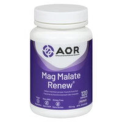 AOR - Mag Malate Renew, 120 Each