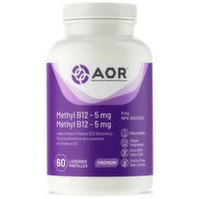 AOR - Mathyl B12 5mg, 60 Each