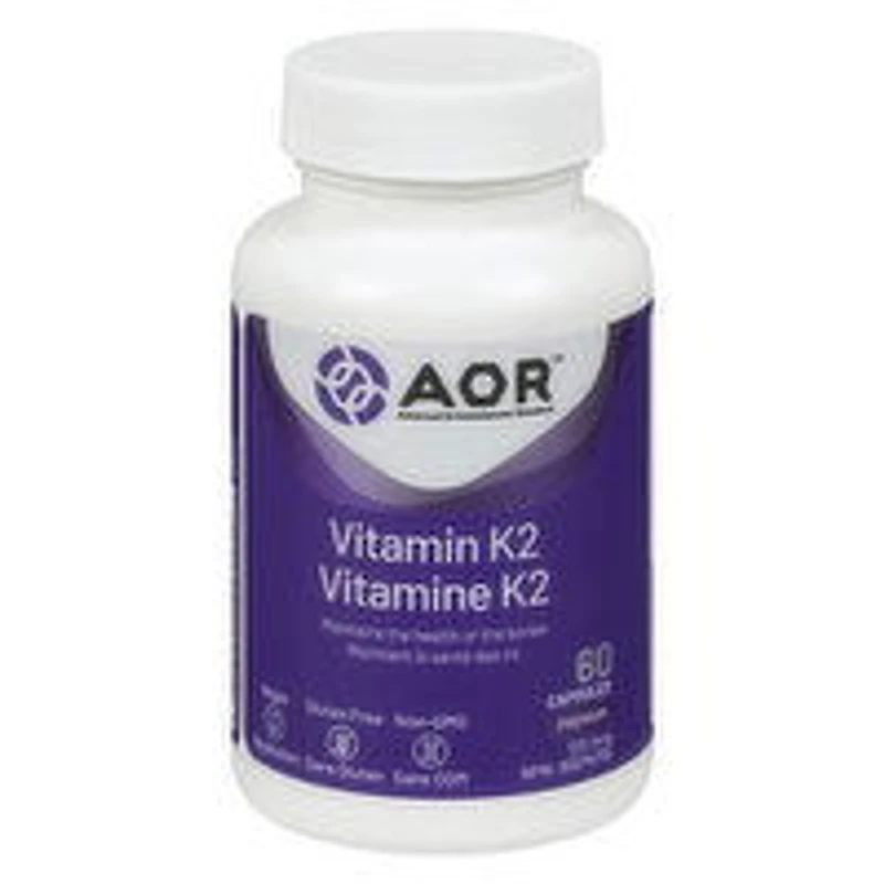 AOR - Vitamin K2 120MCG, 60 Each