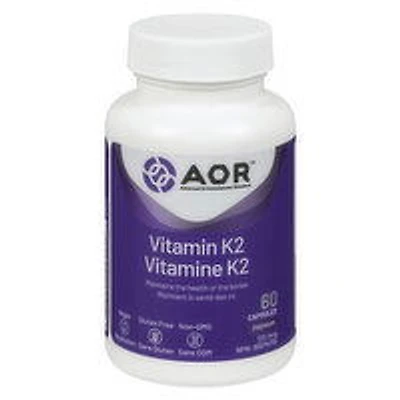 AOR - Vitamin K2 120MCG, 60 Each