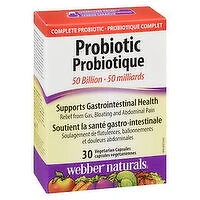 Webber Naturals - Probiotic Vitamin 50 Billion, 30 Each