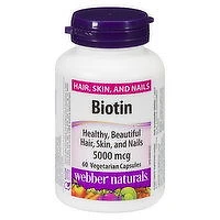 Webber Naturals - Biotin 5000 mcg, 60 Each