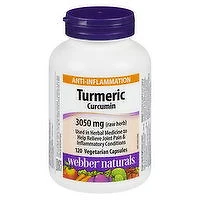 Webber Naturals - Turmeric Curcumin 600mg, 120 Each