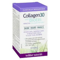 Webber Naturals - Webber Collagen 30 With Biotin Tab, 120 Each