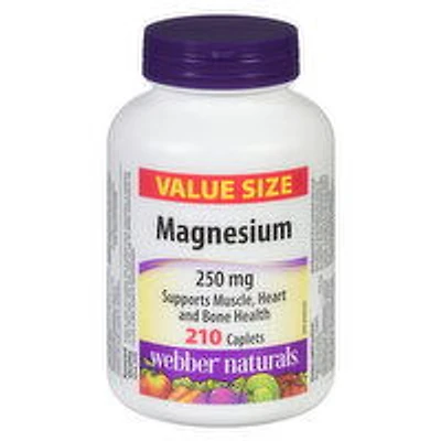 Webber Naturals - Webber Magnesium 250g, 210 Each