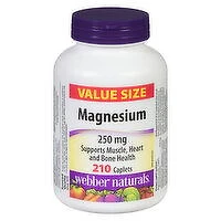 Webber Naturals - Webber Magnesium 250g, 210 Each