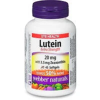 Webber Naturals - Lutein 20Mg w/Zeaxanthin, 45 Each
