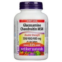 Webber Naturals - Glucosamine Chondroitin MSM, 120 Each