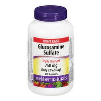 Webber Naturals - Webber Glucosamine Sulfate Trpl Strng, 250 Each