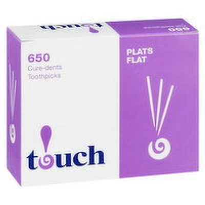 Touch - Flat Toothpicks, 650 Each