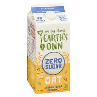 Earth's Own - Zero Sugar Unsweetened Original Oat Milk, 1.75 Litre