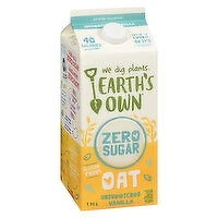 Earth's Own - Gluten Free Unsweetened Vanilla Oat Milk., 1.75 Litre