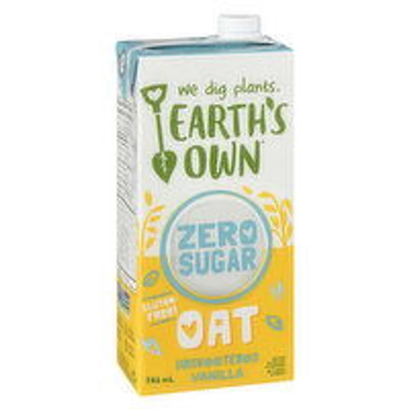 Earth's Own - Zero Sugar Unsweetened Vanilla Oat Milk, 946 Millilitre