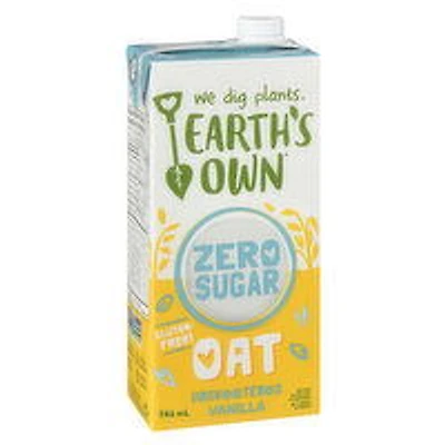 Earth's Own - Zero Sugar Unsweetened Vanilla Oat Milk, 946 Millilitre